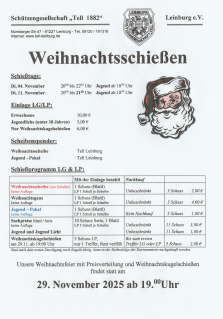 Weihnachtsschieprogramm 2025